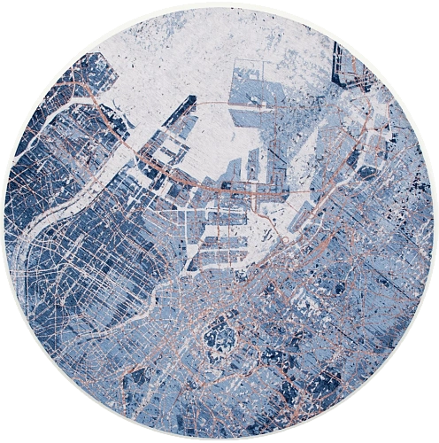 Dywan okrągły Conductive Blue 9314
