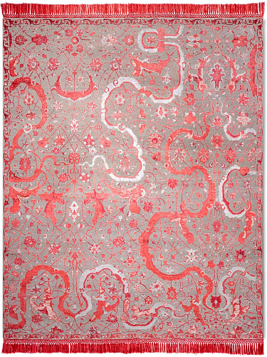 Dywan Tabriz Red on NaturalGrey