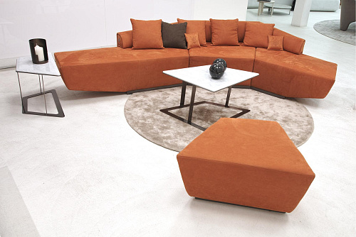 Rdzawa sofa modułowa Dubhè
