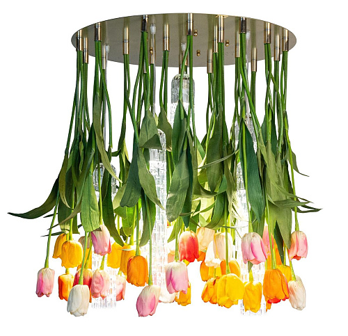 Okrągły żyrandol Tulip