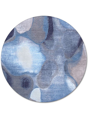 Dywan Okrągły No. 02 Blue Grey