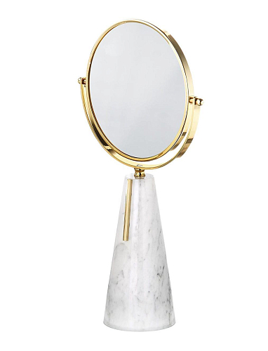 Lustro stołowe Carrara 24K Gold mosiężne