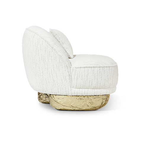 Biały fotel Angora II