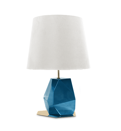 Mała lampka stołowa Essence niebieska