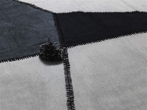 Dywan White For Three Patchwork Hemp