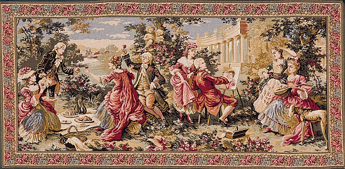 Gobelin Garden Party in the Countryside with Border