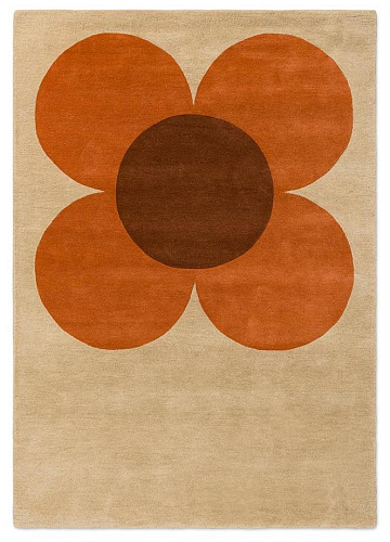 Dywan Flower Placement Pumpkin/Ecru