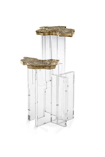 Złoty stolik boczny Orion