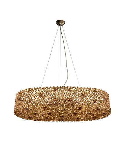 Żyrandol Eternelle Oval Bronze Glass