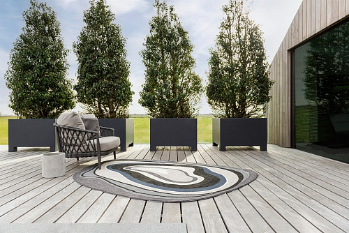Dywan Zewnętrzny Habitat Aura Grey 477304