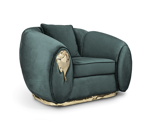 Zielony fotel Solara Luxe