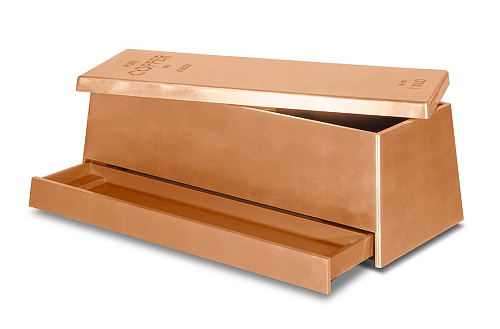 Brązowa skrzynia na zabawki Rustic Bronze