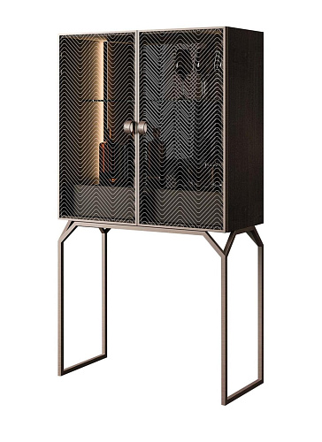 Szklana szafka barowa Dragonfly