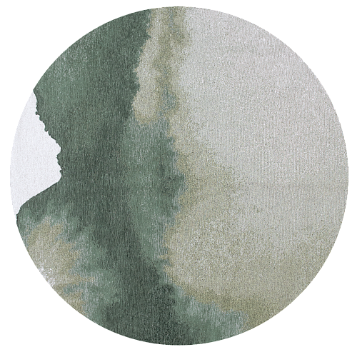Dywan okrągły Palm Green 9331