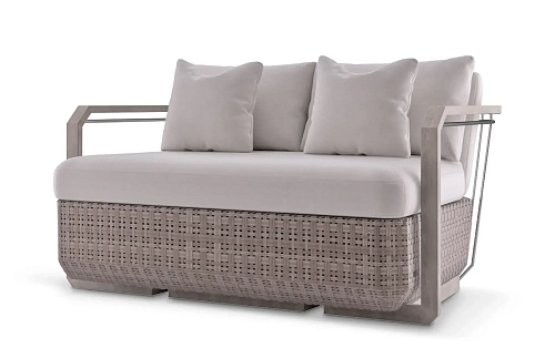 Dwuosobowa drewniana sofa ogrodowa Heritage