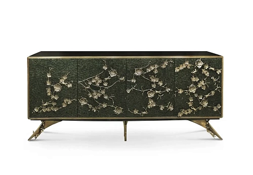 Kredens Mirage z piór pawia