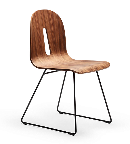 Orzechowe krzesło Gotham Woody