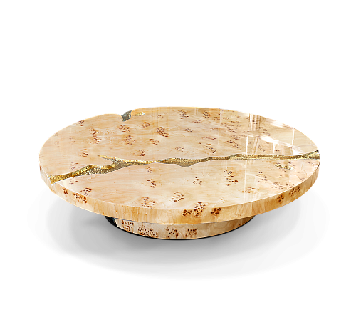 Zestaw stolików Dominion z korzenia topoli, 3-częściowy