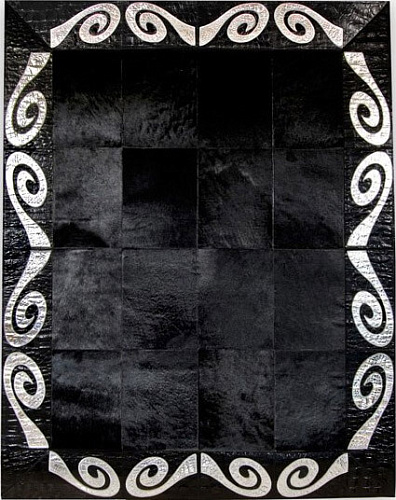 Dywan Black & Silver