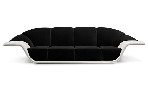 Sofa Klaus – czarno-biała