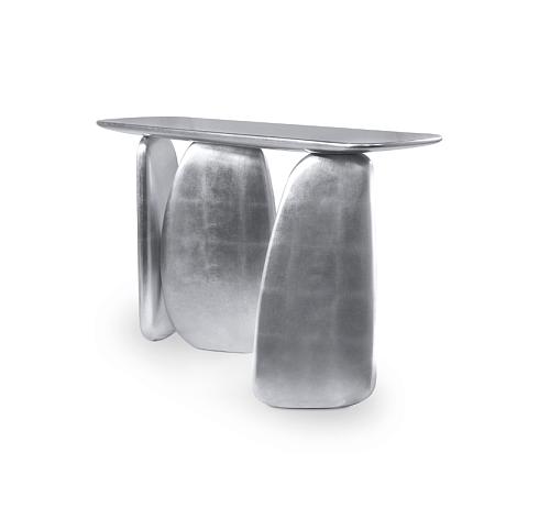 Konsola rzeźbiarska srebrna