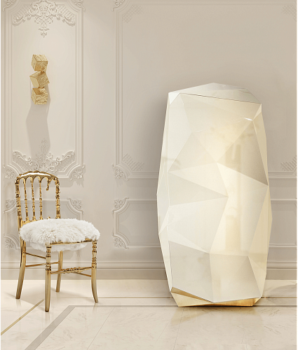 Krzesło Empyrean z futerkiem Luxe