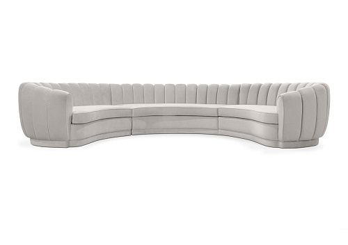 Sofa okrągła trzyosobowa wyrafinowana