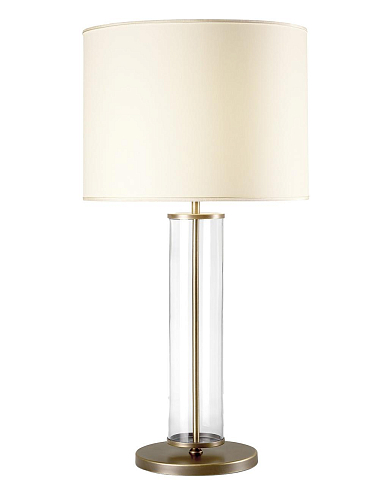 Elegancka palona metalowa lampa stołowa