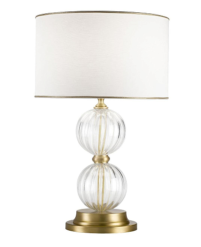 Elegancka lampa stołowa z muranowskimi kulami