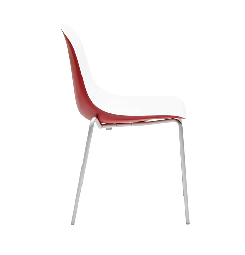 Czerwono-białe krzesło Gotham (zestaw 2 szt.)