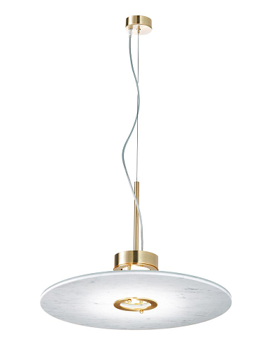 Marmurowa lampa wisząca tarczowa