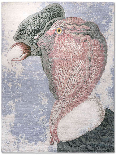 Dywan Big Bird Head Original on BlueWhite