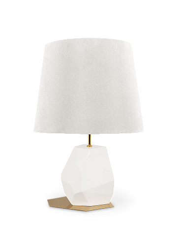 Mała lampka stołowa Essence biała