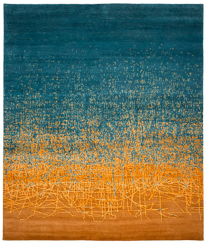 Dywan Ballpoint Art 6 Yellow Blue