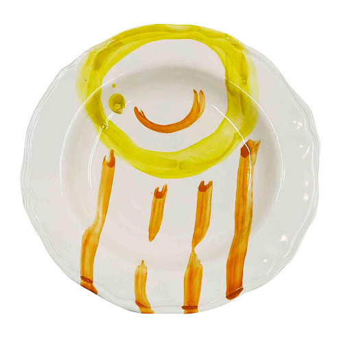 Ręcznie robiony talerz ceramiczny