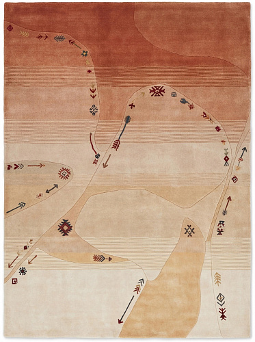 Dywan Abstract Path Terracotta