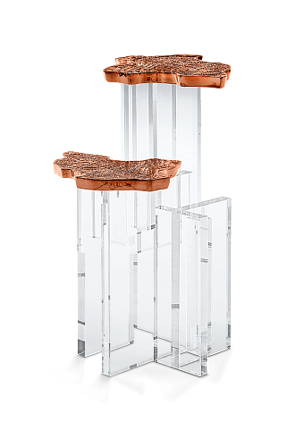 Miedziany stolik boczny Vega