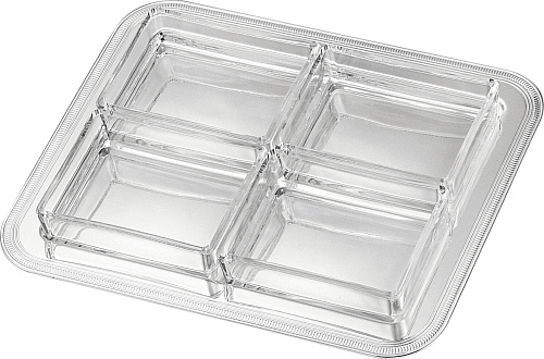 Prostokątny zestaw do przystawek