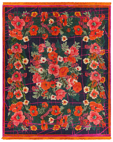 Dywan Scarlenka Wrapped Darkblue Pink