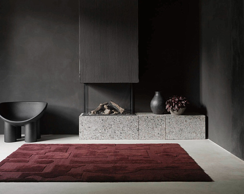 Dywan Mural Modest Burgundy 121100