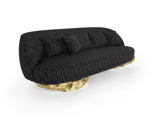 Czarna sofa Angora