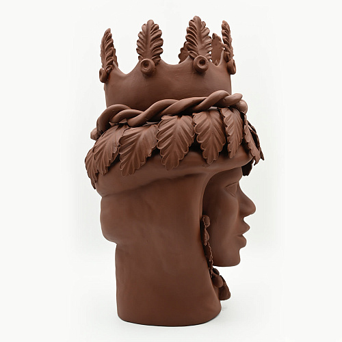 Brązowa rzeźba Głowa Maura