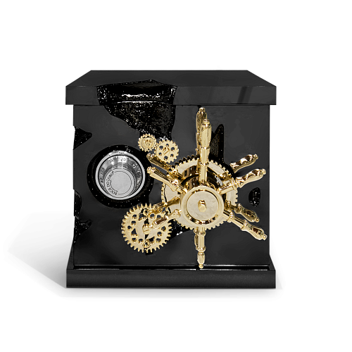 Czarny sejf biżuteryjny Tycoon