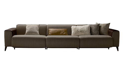 Szara sofa rozkładana 3-osobowa Atlanta