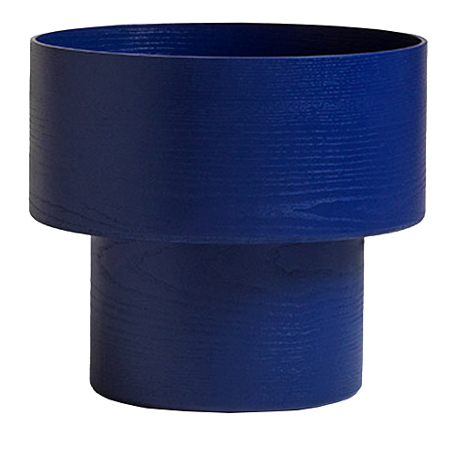 Niebieski okrągły stolik boczny Vinnie