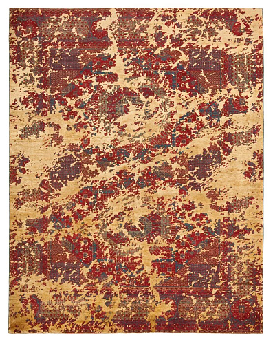 Dywan Mamluk Knightsbridge Double Sky Red Gold Silk