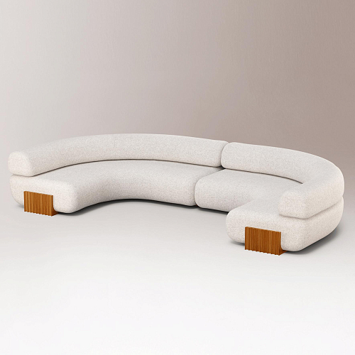 Drewniana sofa modułowa Carmel