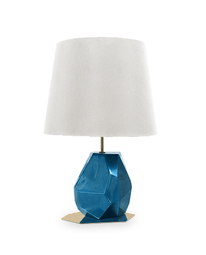 Mała lampka stołowa Essence niebieska