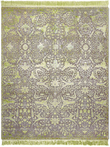 Dywan Teheran AppleGreen on NaturalGrey