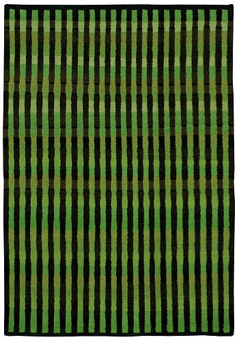 Dywan Gamba Vertical Stripes Black Green